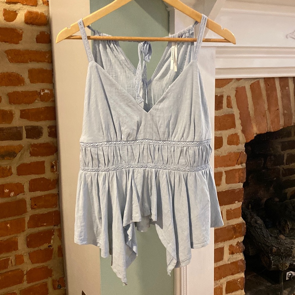 NWT Anthropologie Baby Blue Tank
